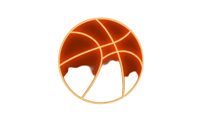 Neon Basketball Icon f&uuml;r NBA und EuroLeague Sportwetten bei Lizaro